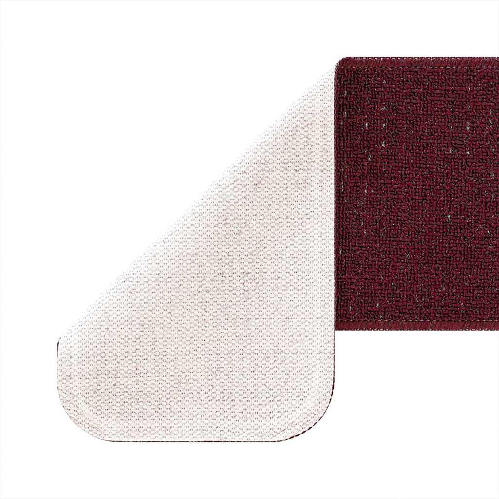 Skridsikre Trappemåtter 15 pcs Bordeaux 75 x 20 cm PP