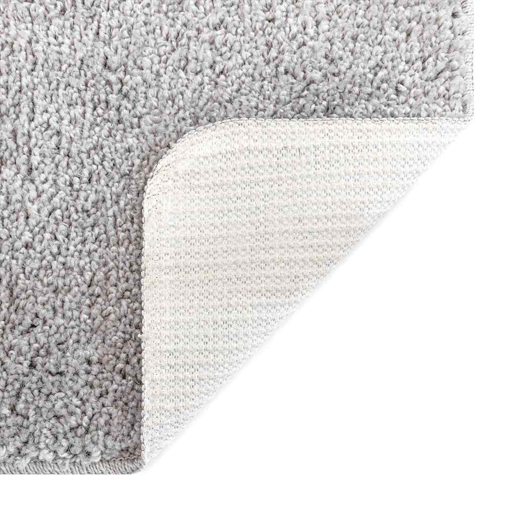 Skridsikker badeværelsesmåtte med toiletudskæring Grå