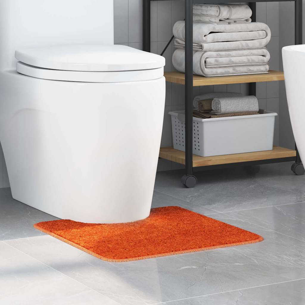 Skridsikker badeværelsesmåtte med toiletudskæring Orange
