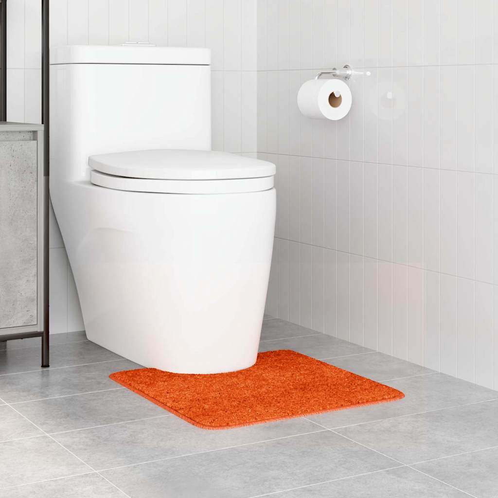 Skridsikker badeværelsesmåtte med toiletudskæring Orange