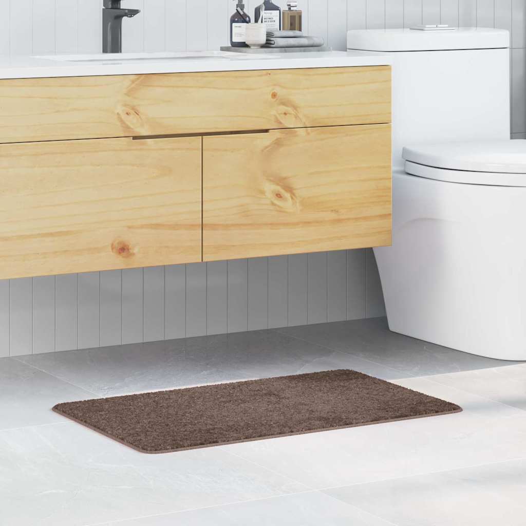 Antiskrid bademåtte - brun 50 × 80 cm i polypropylen