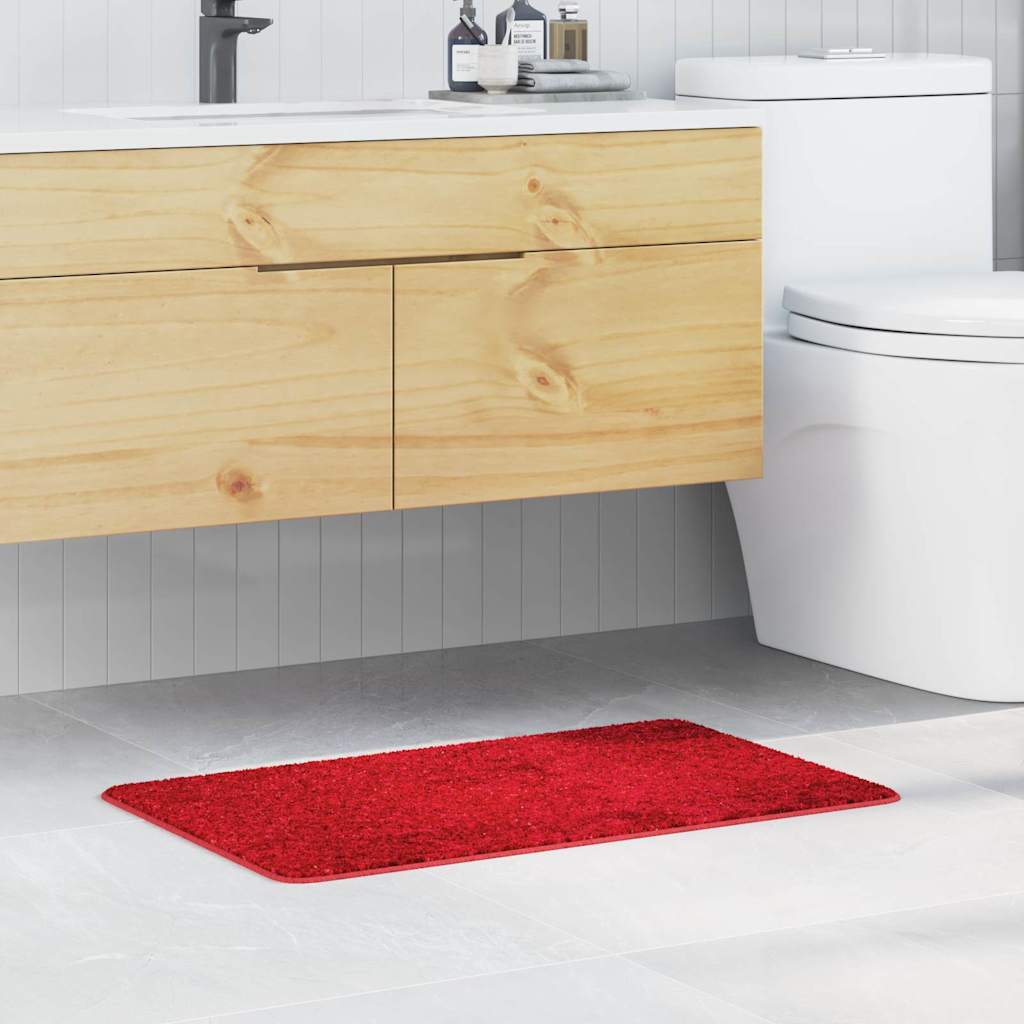Antiskrid Badmåtte Rød 50 x 80 cm PP billede