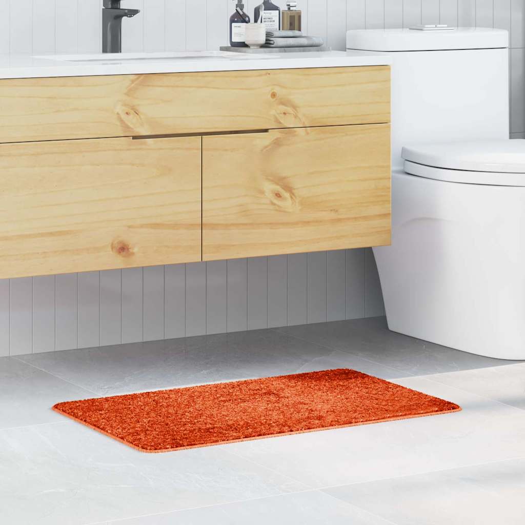 Antiskrid Badmåtte Orange 50 x 80 cm PP billede