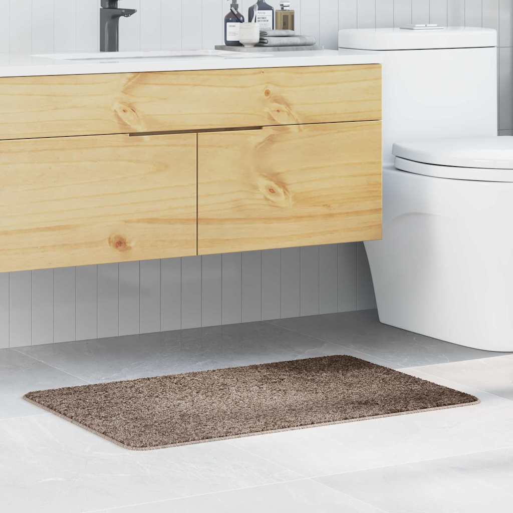 Antiskrid Badmåtte Brun 60 x 90 cm PP billede
