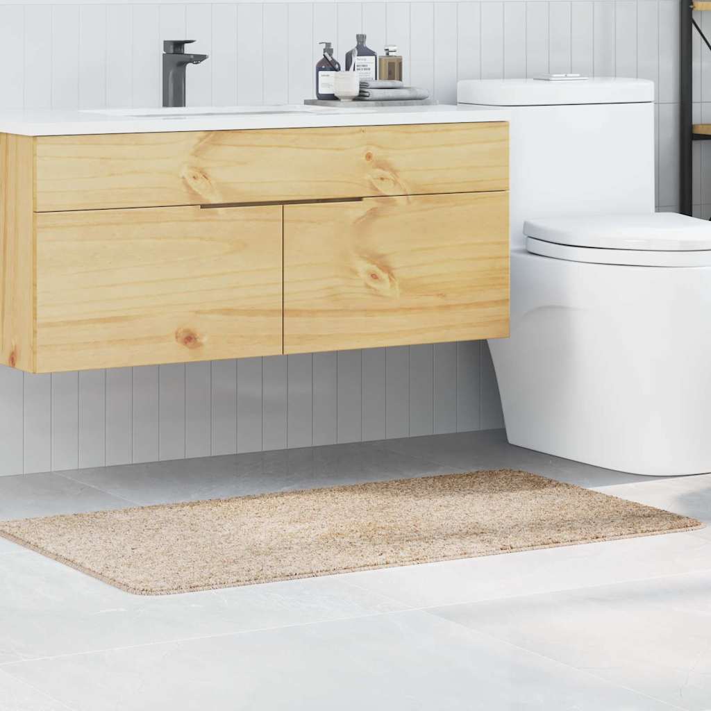 Antiskrid Badmåtte Creme 70 x 120 cm PP billede