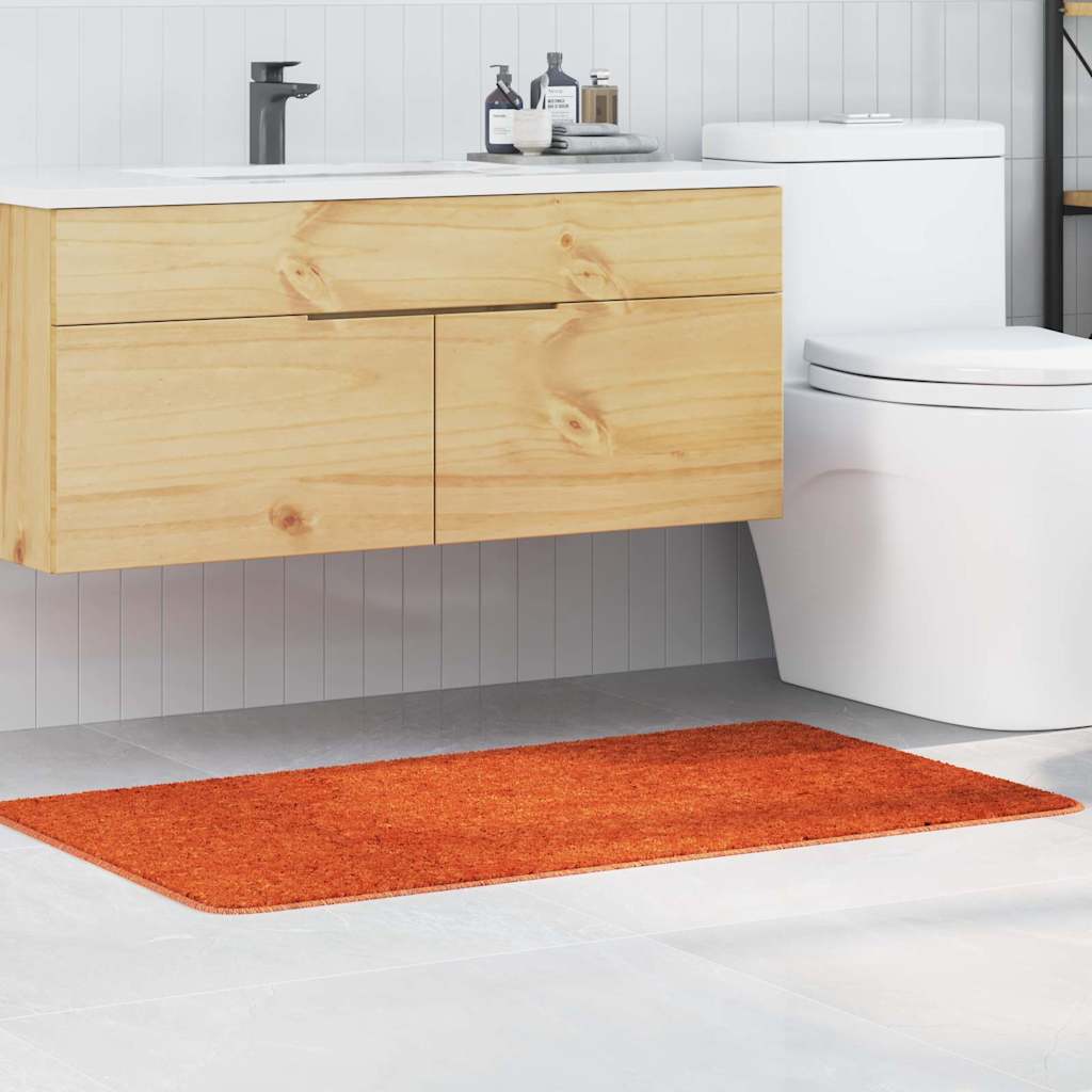 Antiskrid Badmåtte Orange 70 x 120 cm PP billede