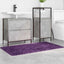 Antiskrid Badmåtte Lilla 70 x 120 cm PP