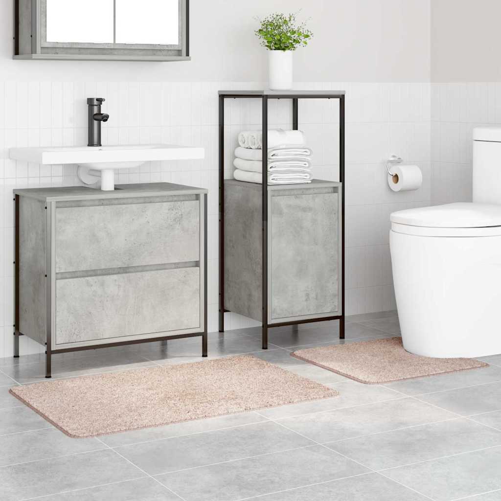 Anti-skid badevægs måttesæt 2 pcs Creme PP