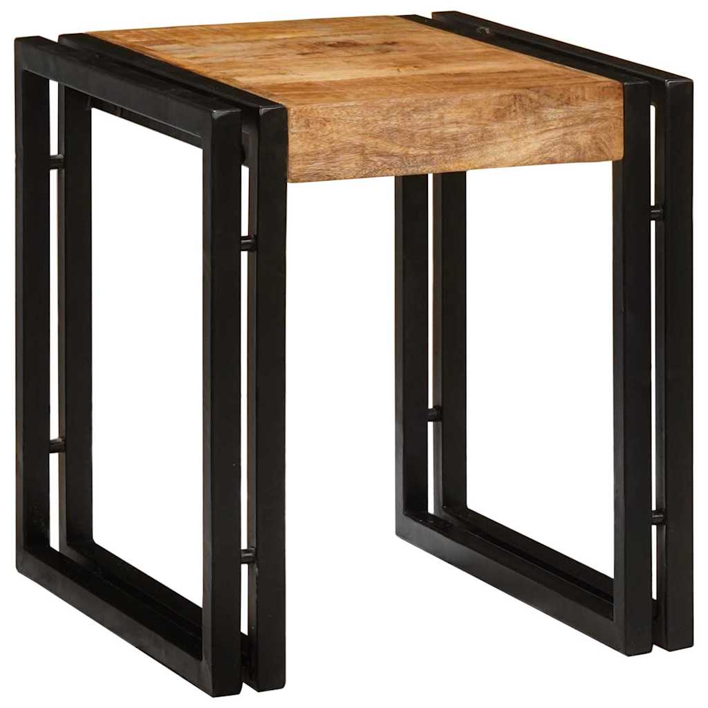 Nesting Bord 3 pcs Brun og sort Massiv mango træ og metal