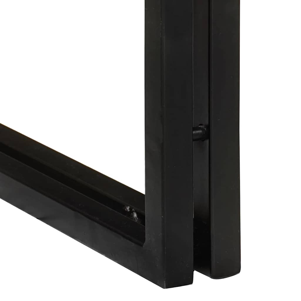 Nesting Bord 3 pcs Brun og sort Massivt akacietræ og metal