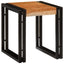 Nesting Bord 3 pcs Brun og sort Massivt akacietræ og metal