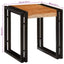 Nesting Bord 3 pcs Brun og sort Massivt akacietræ og metal