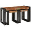 Nesting Bord 3 pcs Brun og sort Massiv genanvendt træ og metal