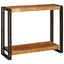Konsolbord med hylde Brun 90 x 33 x 75 cm Massivt mangotræ