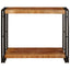 Konsolbord med hylde Brun 90 x 33 x 75 cm Massivt mangotræ