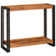 Konsolbord med hylde Brun 90 x 33 x 75 cm Massivt Akacietræ