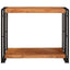 Konsolbord med hylde Brun 90 x 33 x 75 cm Massivt Akacietræ