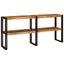 Konsolbord med hylde Brun 160 x 33 x 75 cm Massivt mangotræ