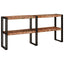 Konsolbord Flerfarvet 160 x 33 x 75 cm Solid genbrugs træ