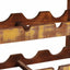 Vinfad Brun 80 x 45 x 33 cm Solid genvundet træ