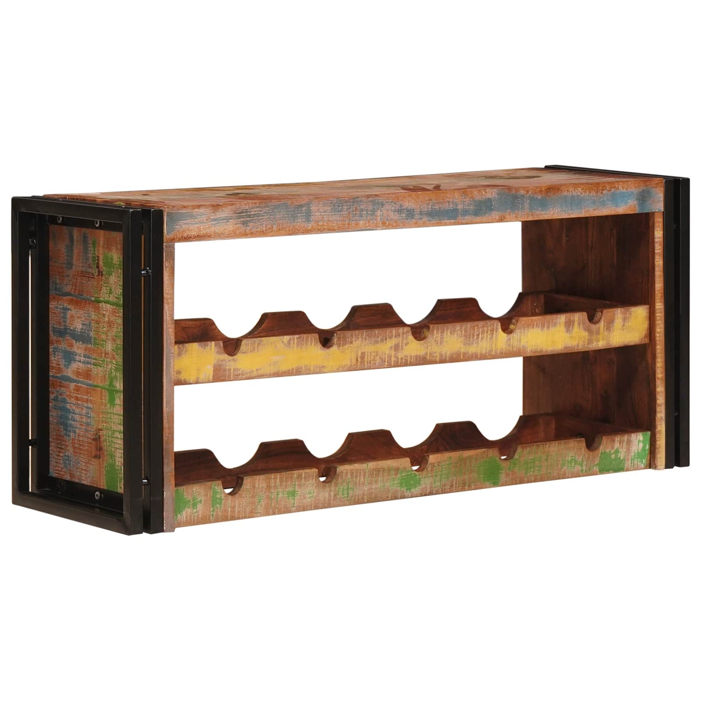 Vinfad Brun 100 x 45 x 33 cm Solid genvundet træ