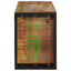 Vinfad Brun 120 x 45 x 33 cm Solid genvundet træ