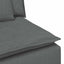 modulsofa med fodskammel og hynder mørkegrå