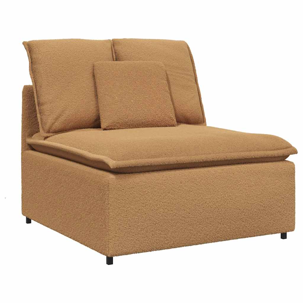 modulsofa med fodskammel og hynder beige