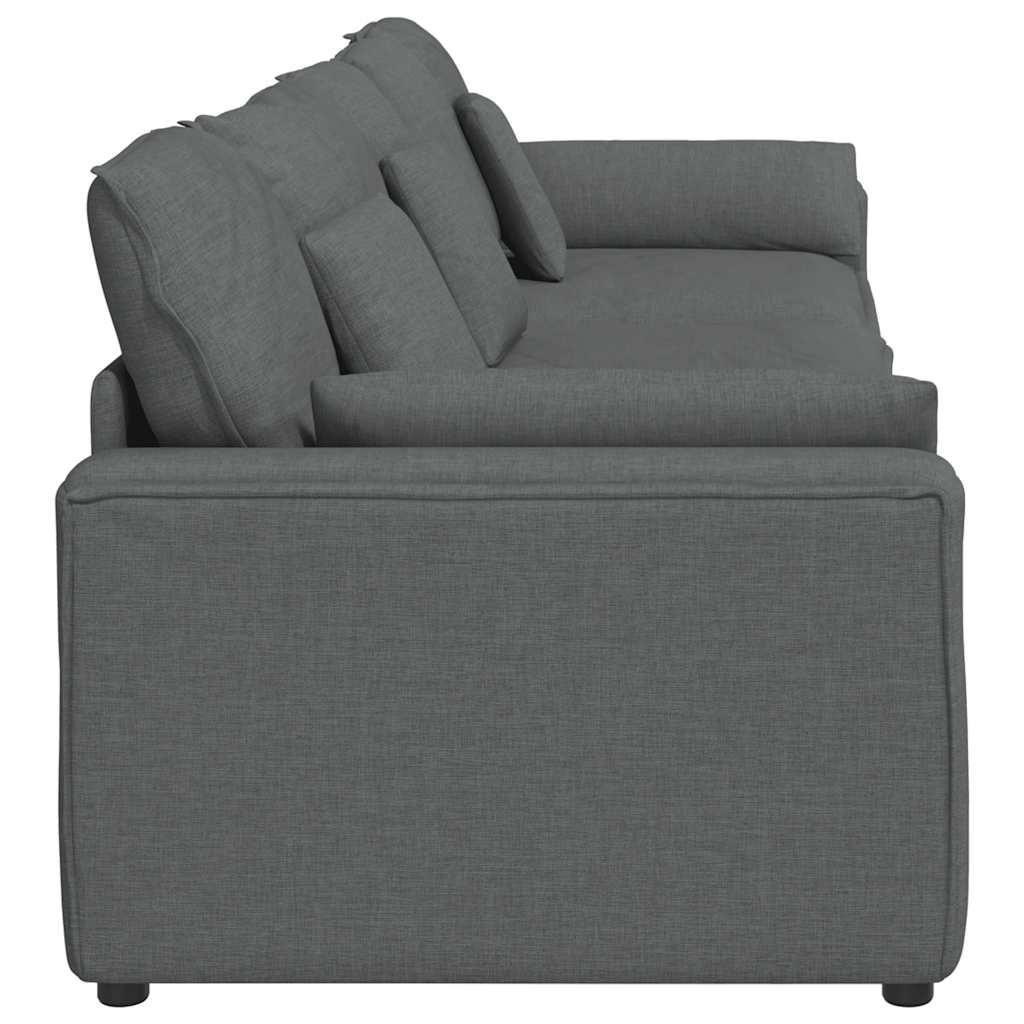 modulsofa med hynder mørkegrå
