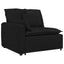 modulsofa med hynder sort