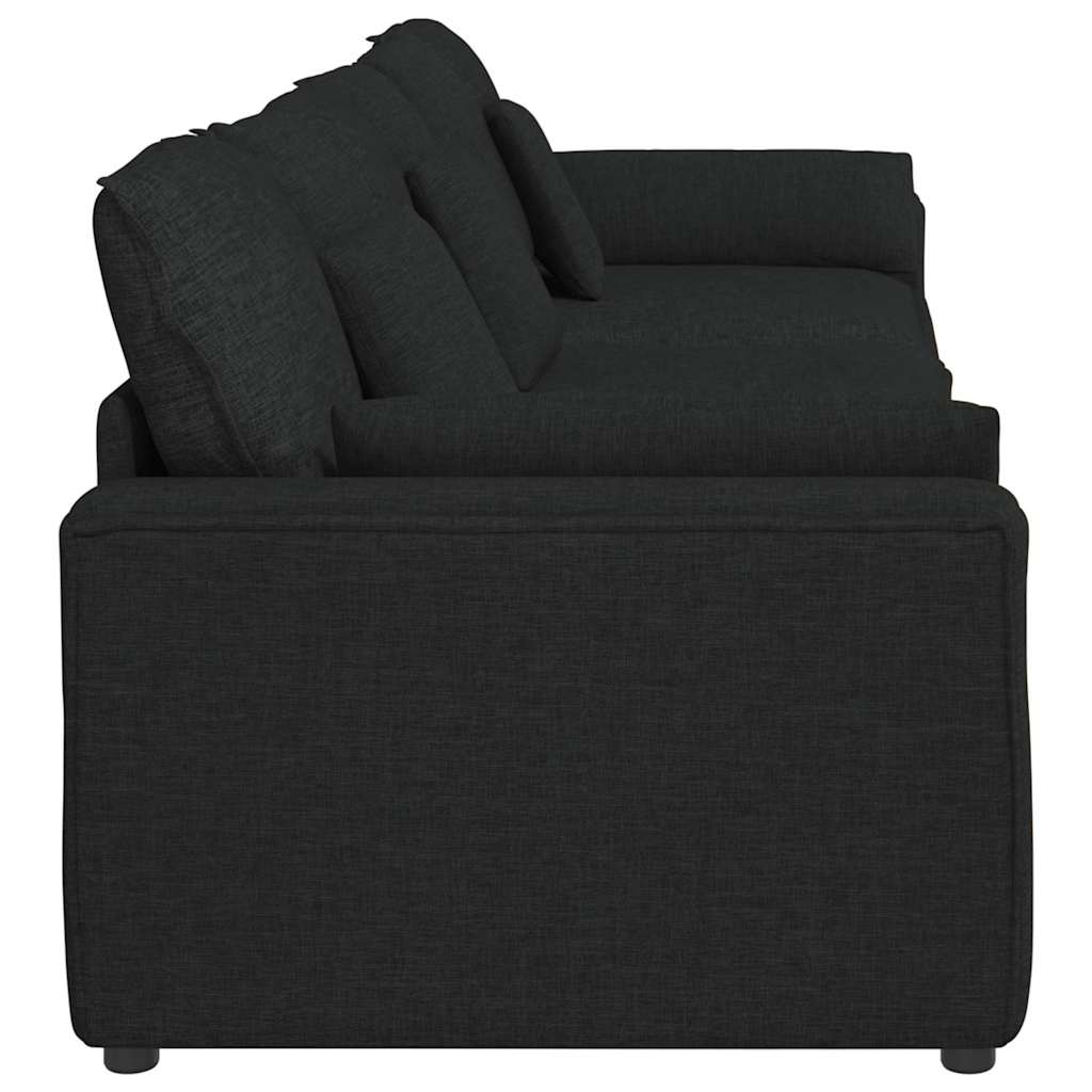 modulsofa med hynder sort