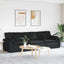 modulsofa med hynder sort