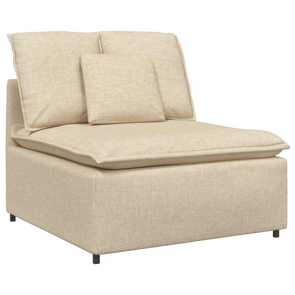 modulsofa med hynder cremefarvet