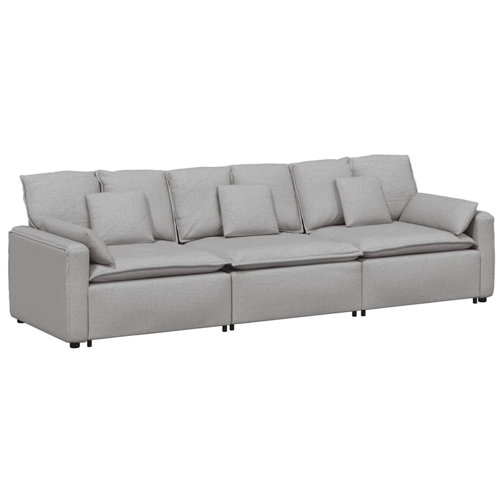 modulsofa med hynder skygrå