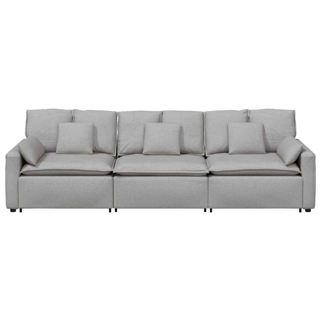 modulsofa med hynder skygrå