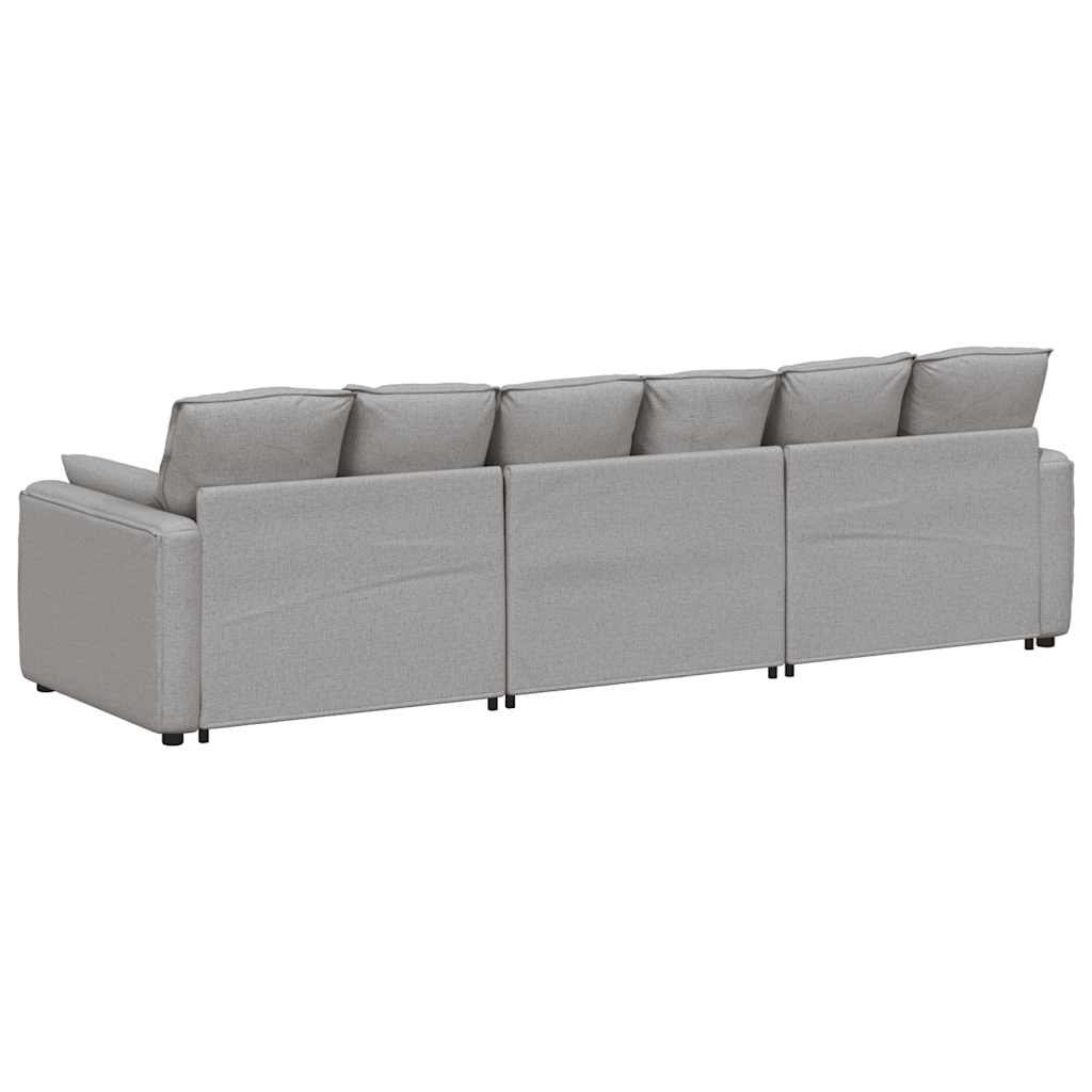 modulsofa med hynder skygrå