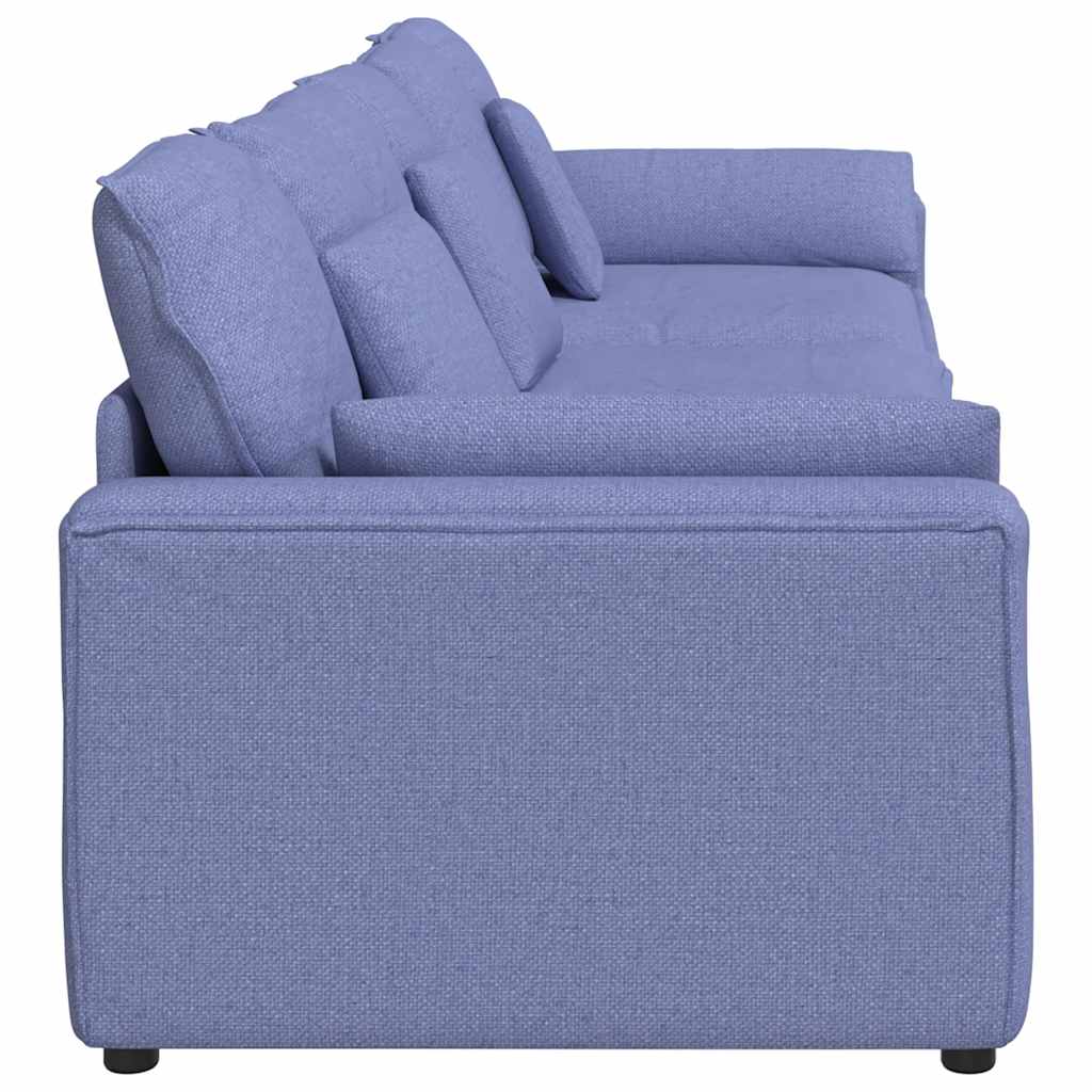 modulsofa med hynder jeansblå