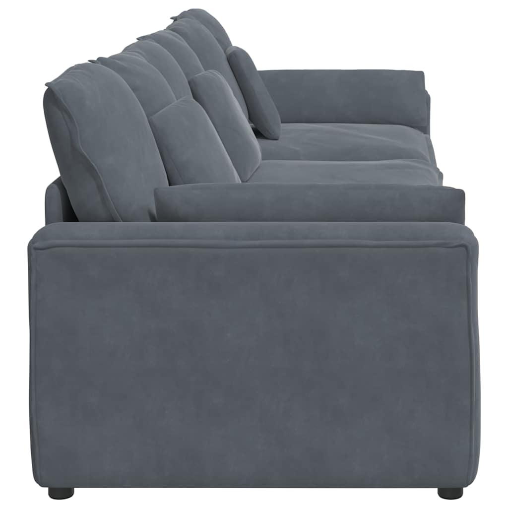 modulsofa med hynder mørkegrå