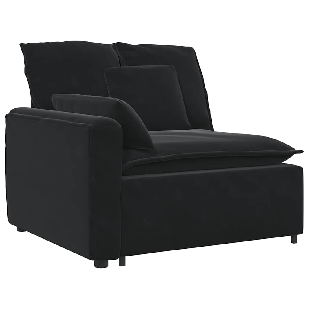 modulsofa med hynder sort