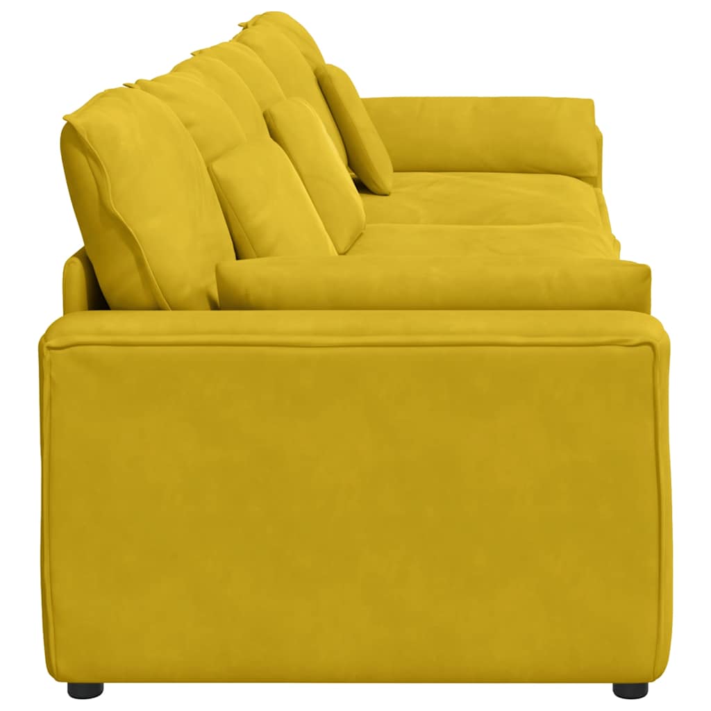 modulsofa med hynder gul