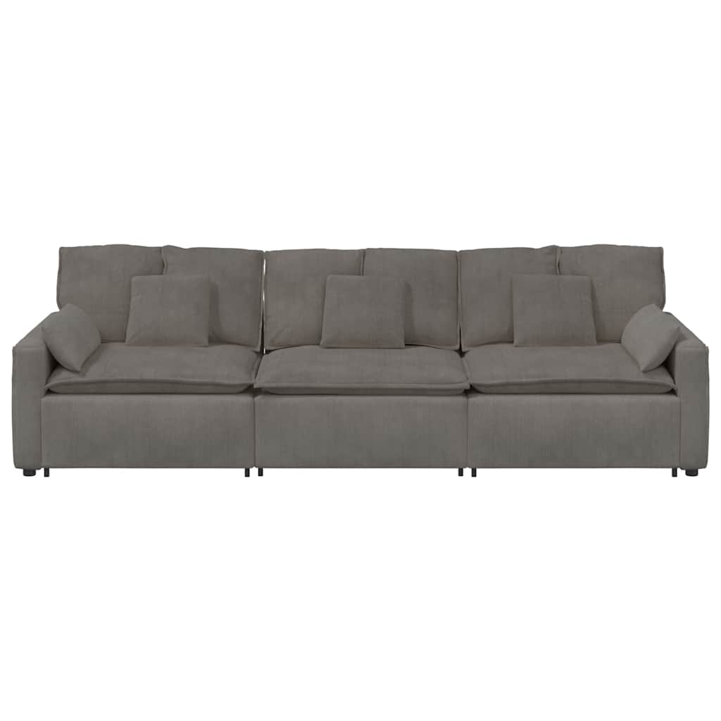 modulsofa med hynder lysegrå