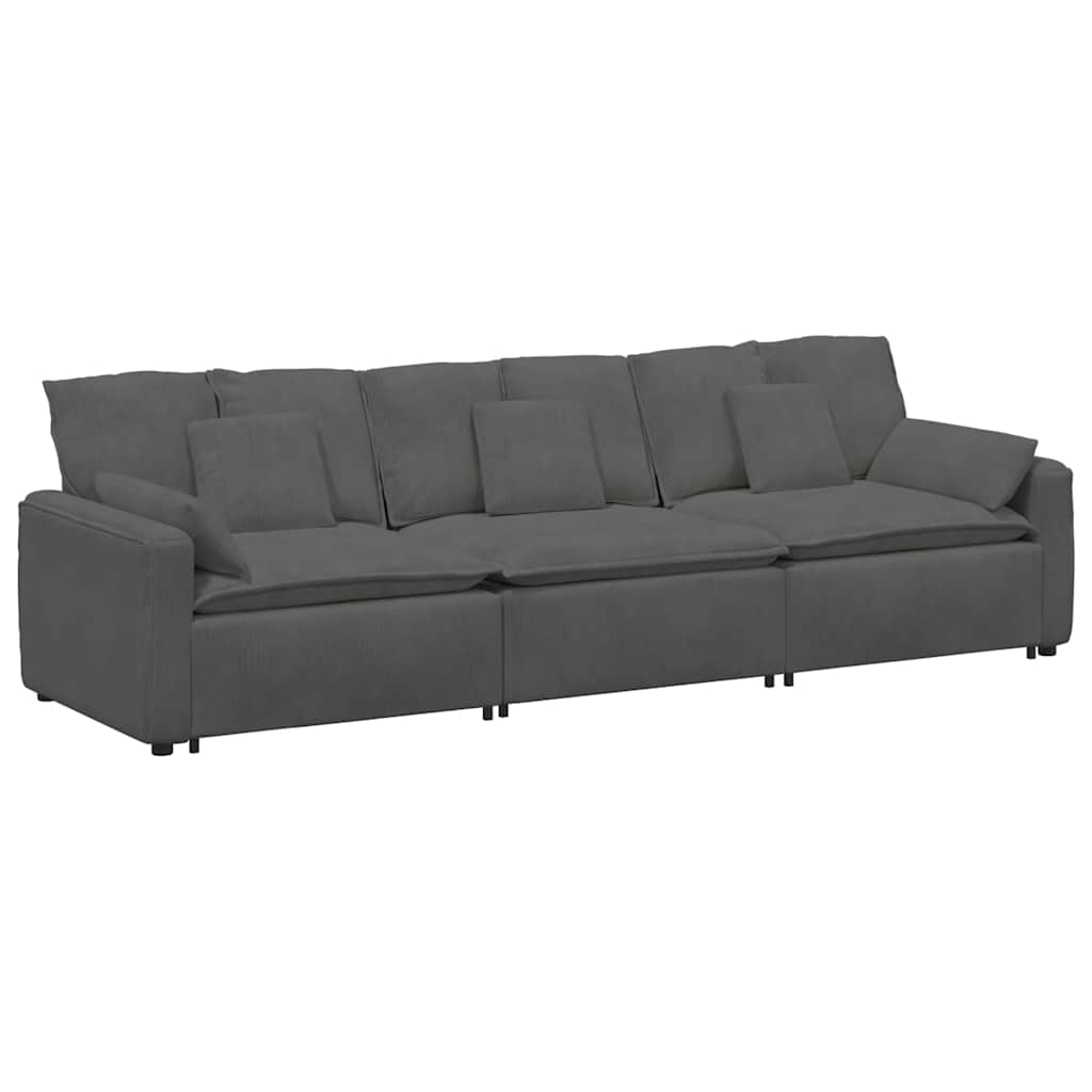 modulsofa med hynder mørkegrå