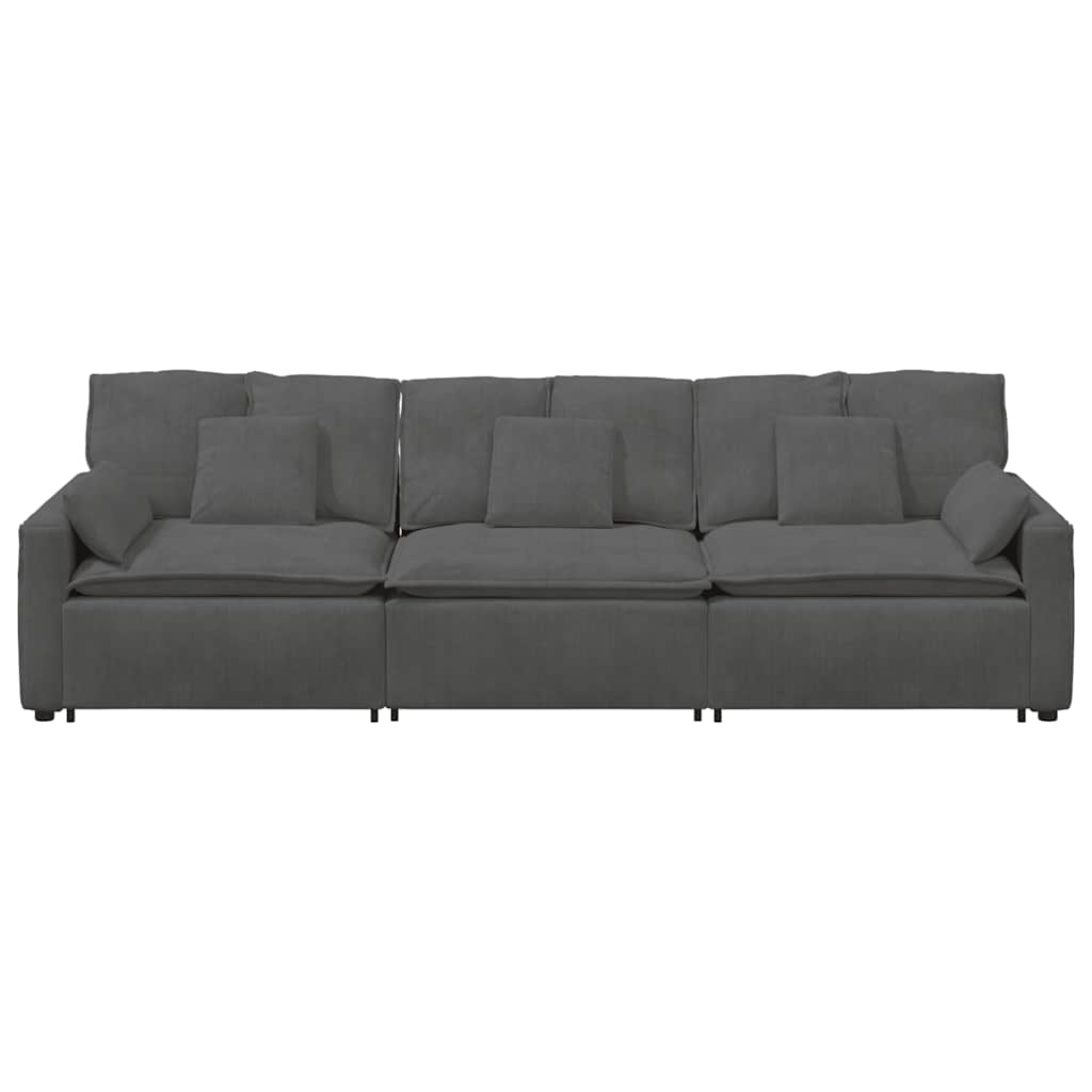 modulsofa med hynder mørkegrå