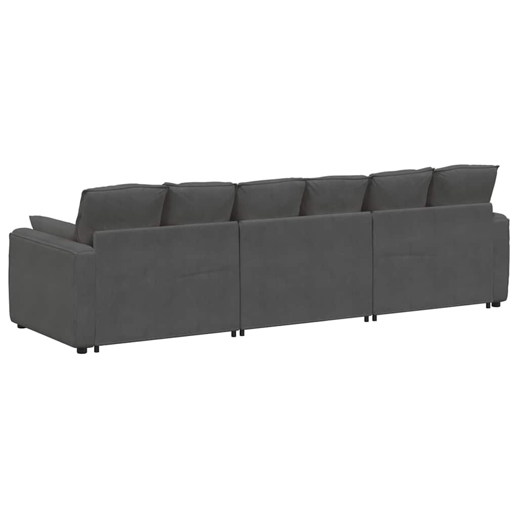 modulsofa med hynder mørkegrå