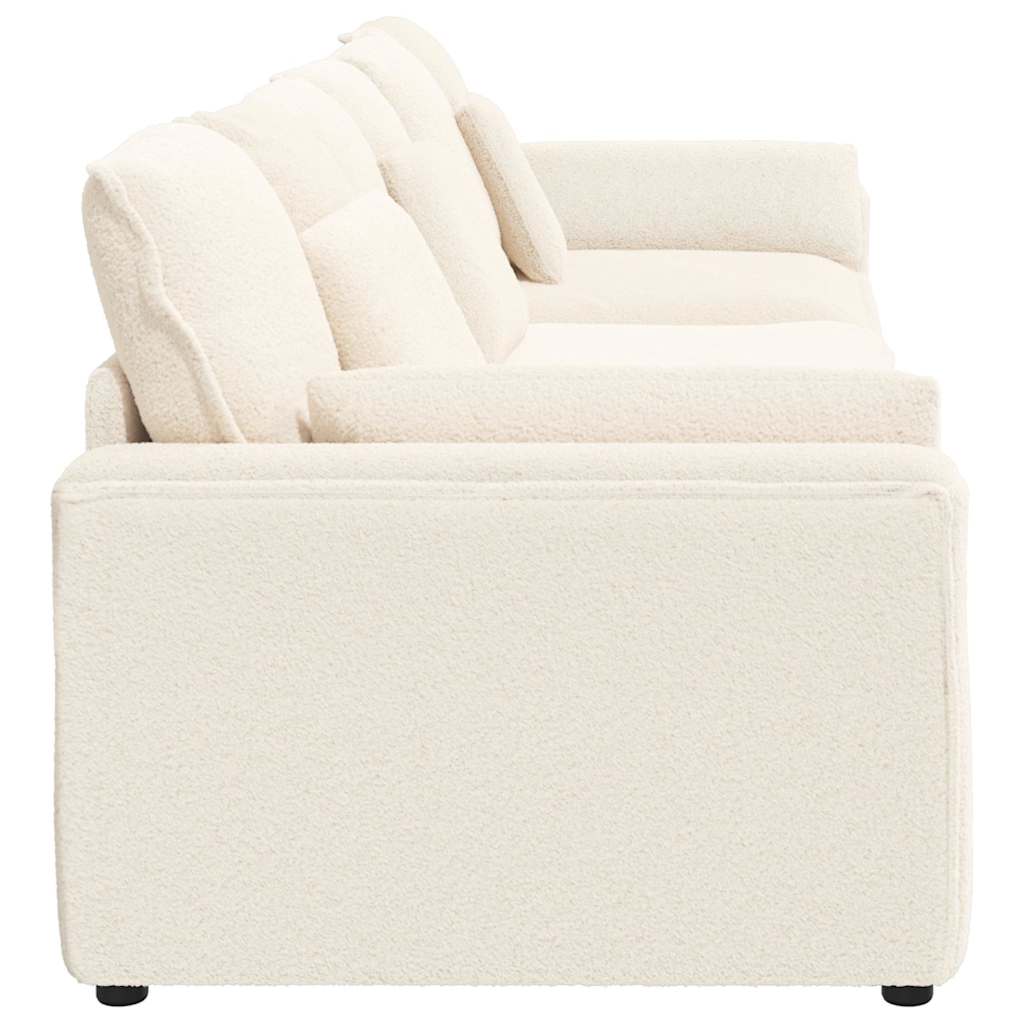 modulsofa med hynder cremefarvet