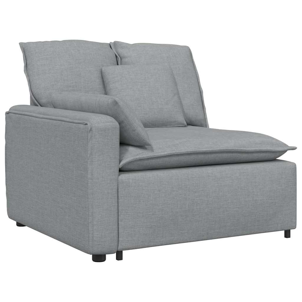 modulsofa med hynder lysegrå
