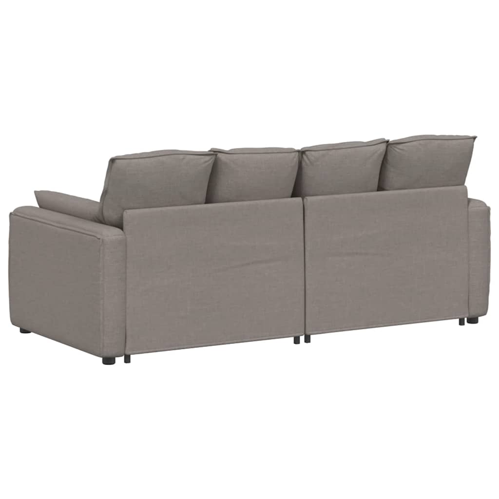 modulsofa med hynder gråbrun