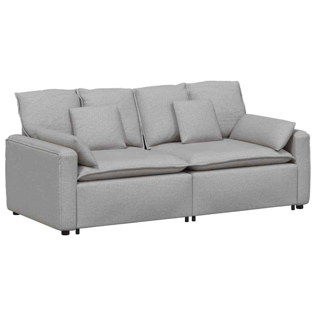 modulsofa med hynder skygrå