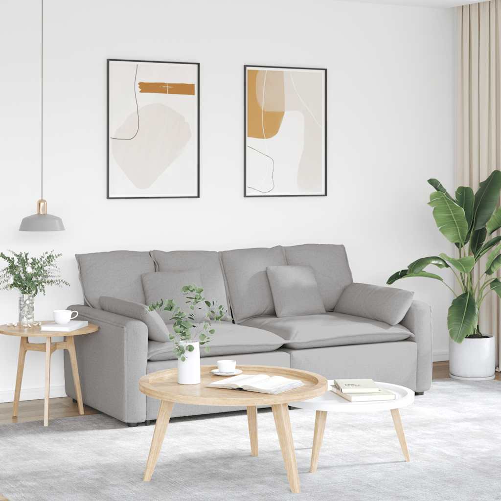 modulsofa med hynder skygrå