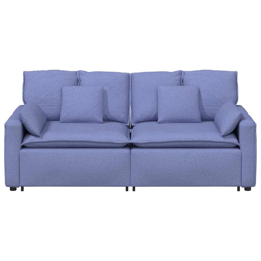 modulsofa med hynder jeansblå